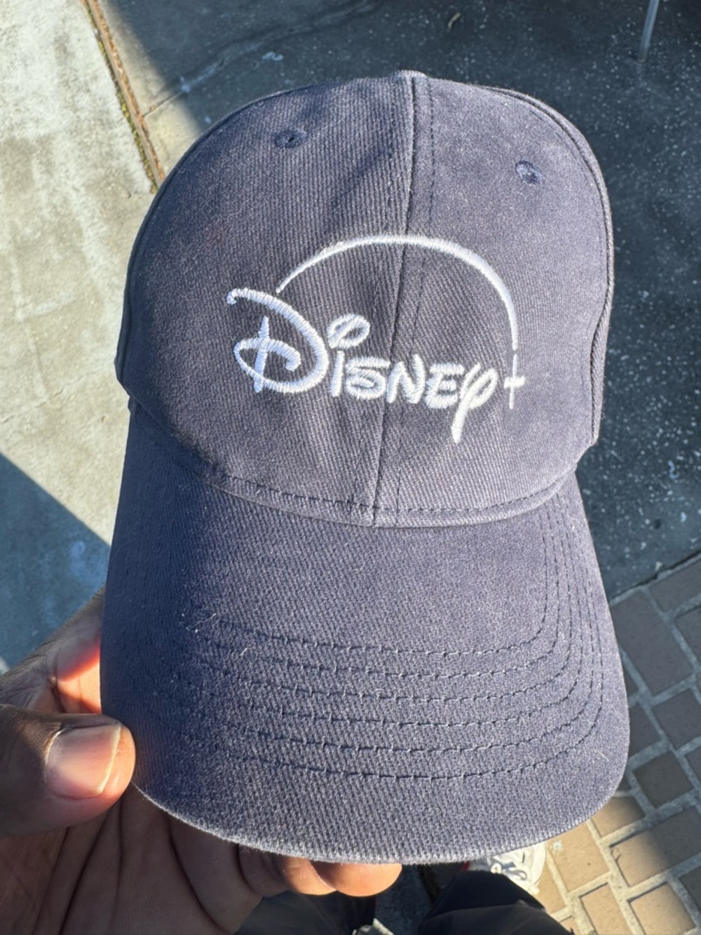 Disney Navy Baseball Cap with White Logo